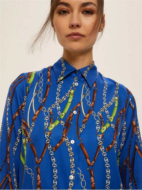 Camicia in twill di viscosa stampata - BLUETTE EMME MARELLA | BRUNICO/002